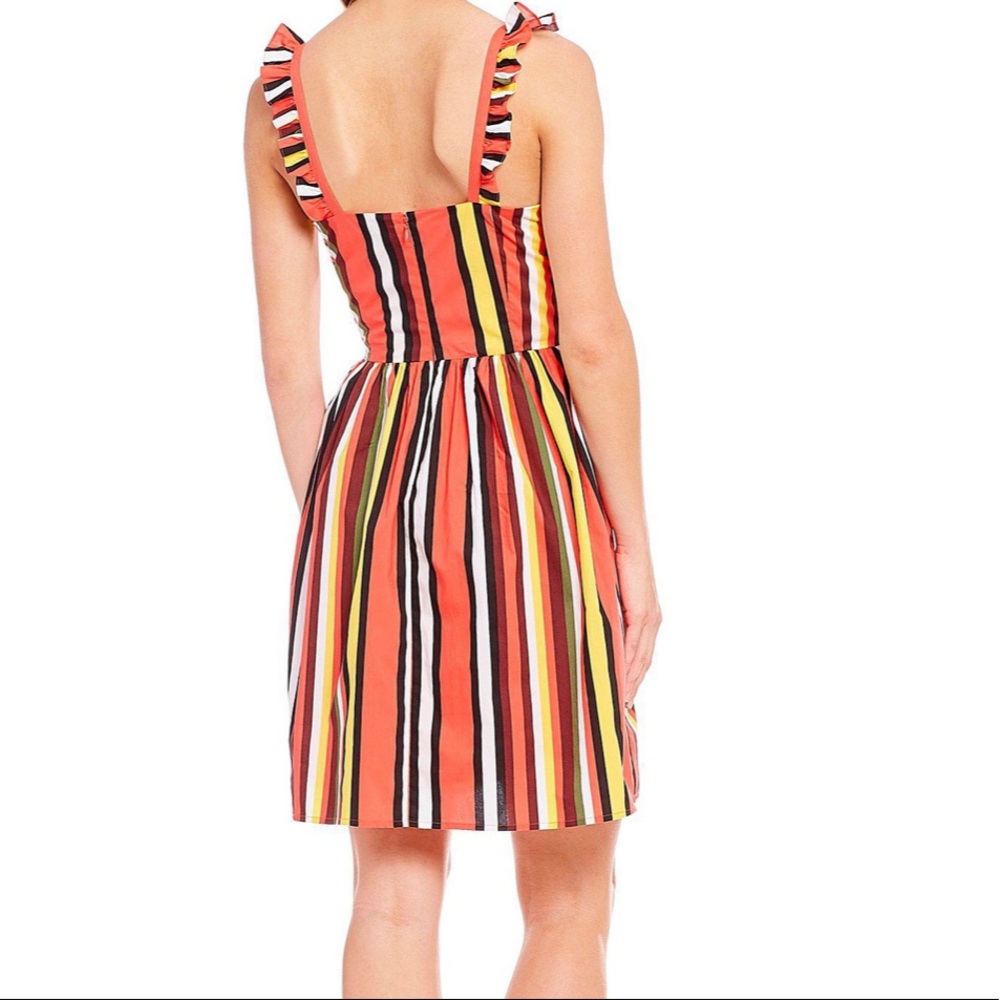 Gianni Bini Kristin Poplin Stripe Dress - Picture 2 of 5